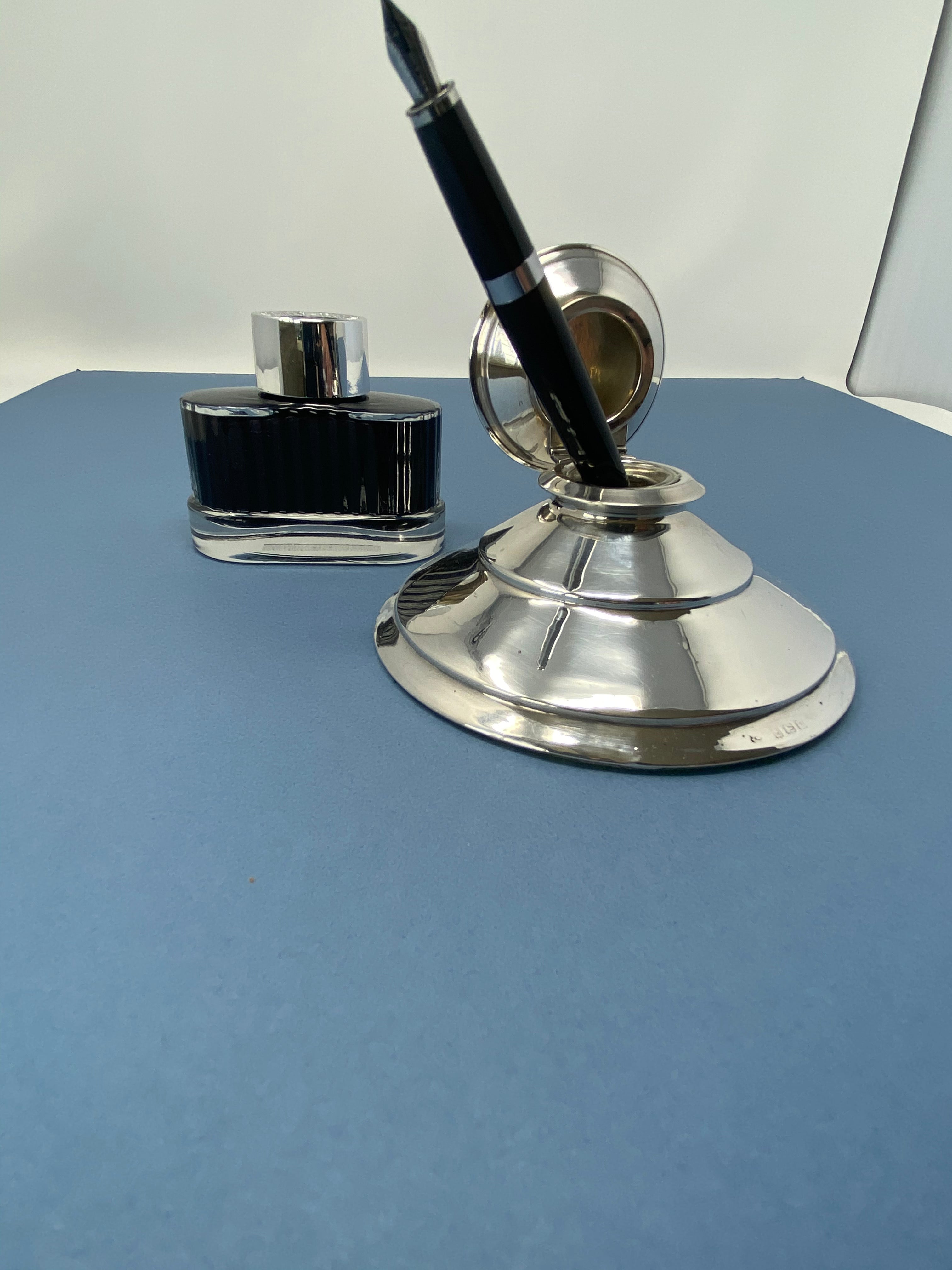 Silver Inkwell