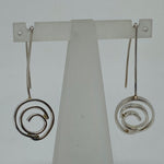 Load image into Gallery viewer, Silver Spiral Earrings
