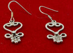 Load image into Gallery viewer, Silver Filigree Earrings
