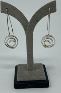 Silver Spiral Earrings