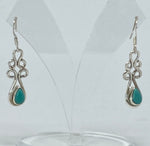 Load image into Gallery viewer, Silver and Natural Turquoise Earrings
