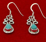 Load image into Gallery viewer, Silver and Natural Turquoise Earrings
