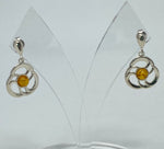Load image into Gallery viewer, Amber Circle Earrings
