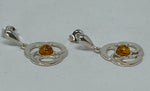 Load image into Gallery viewer, Amber Circle Earrings
