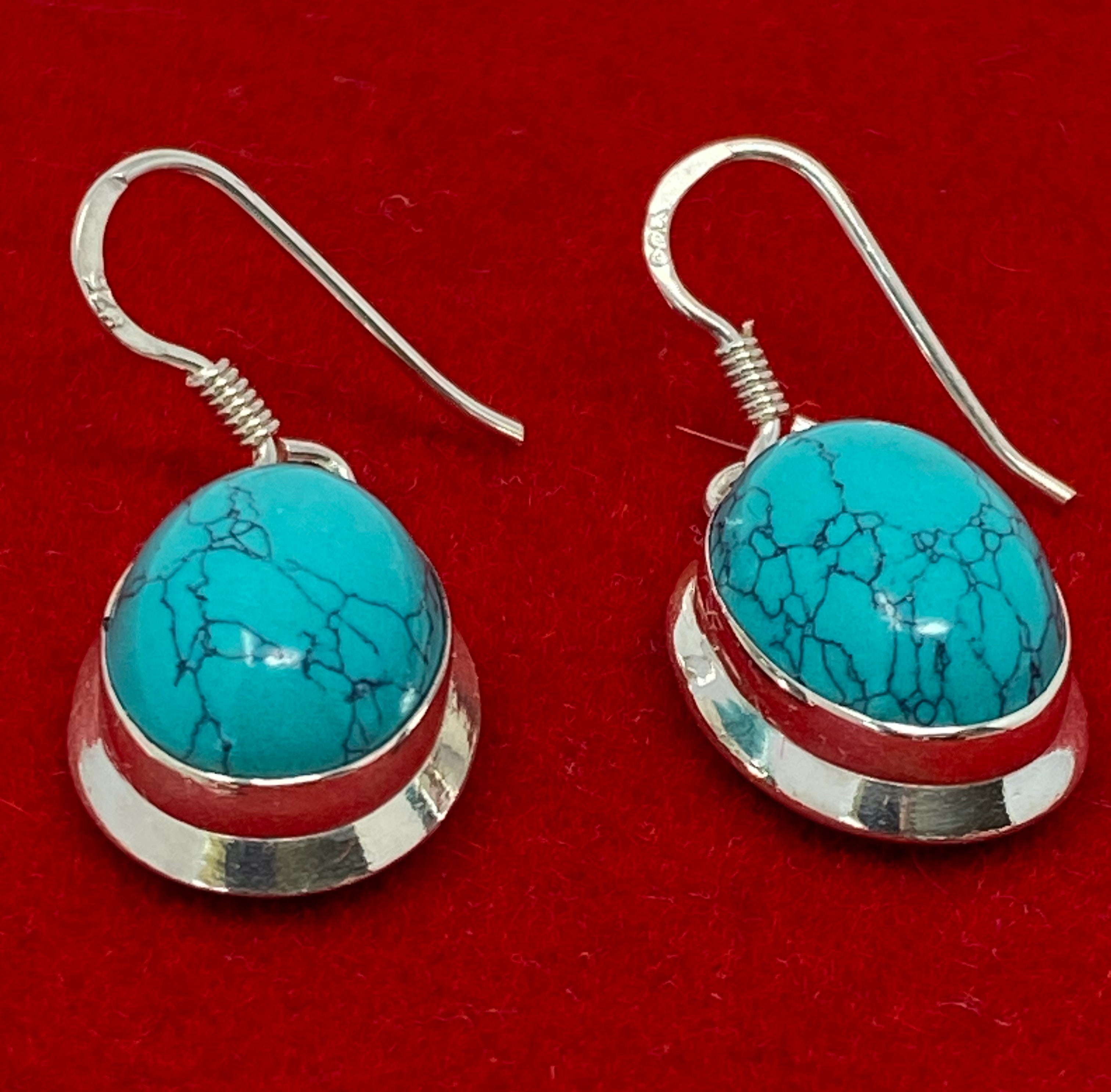 Silver and Turquoise Earrings
