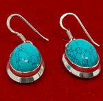Load image into Gallery viewer, Silver and Turquoise Earrings
