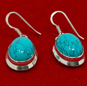 Silver and Turquoise Earrings