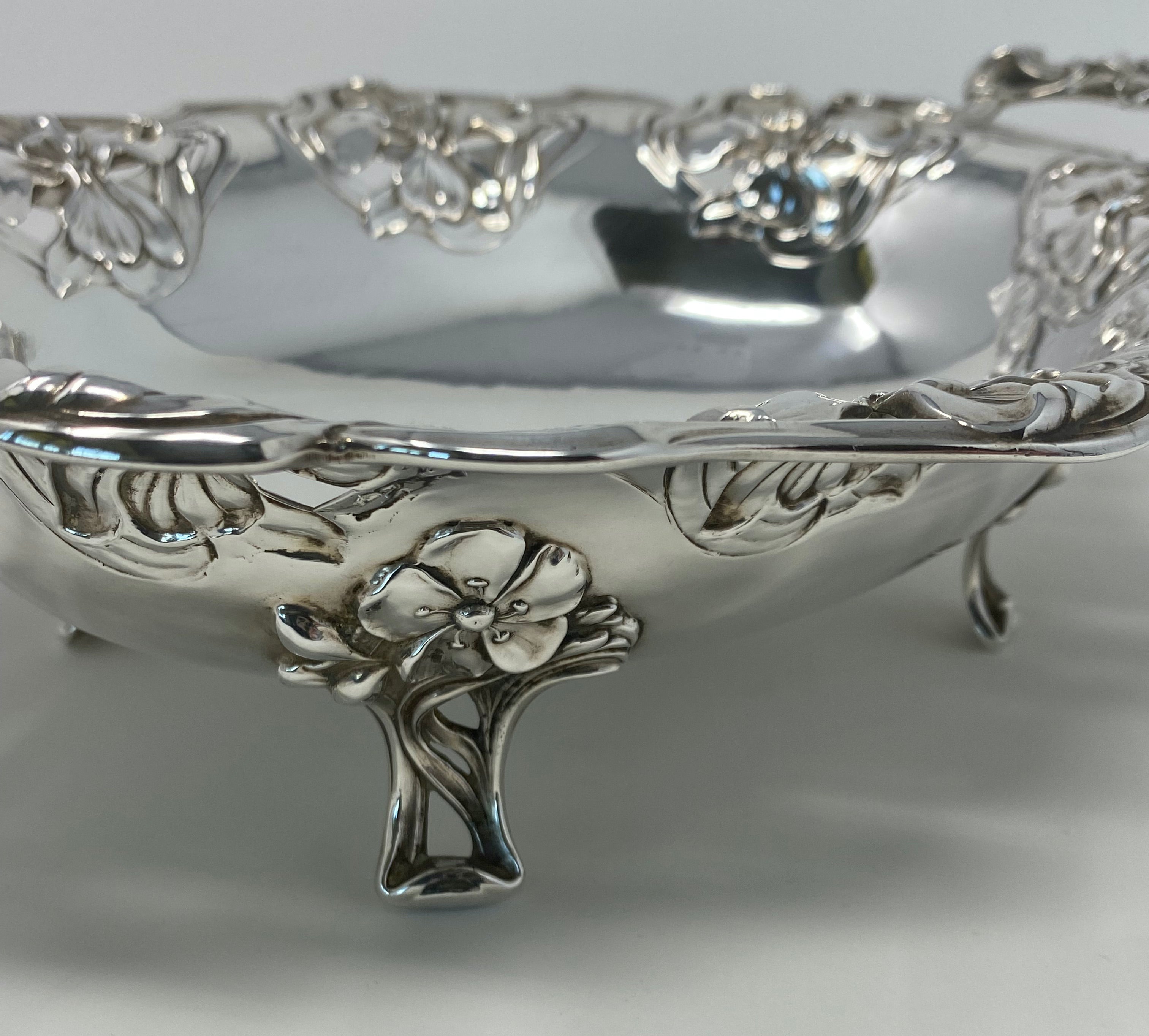Silver Art Nouveau Dish