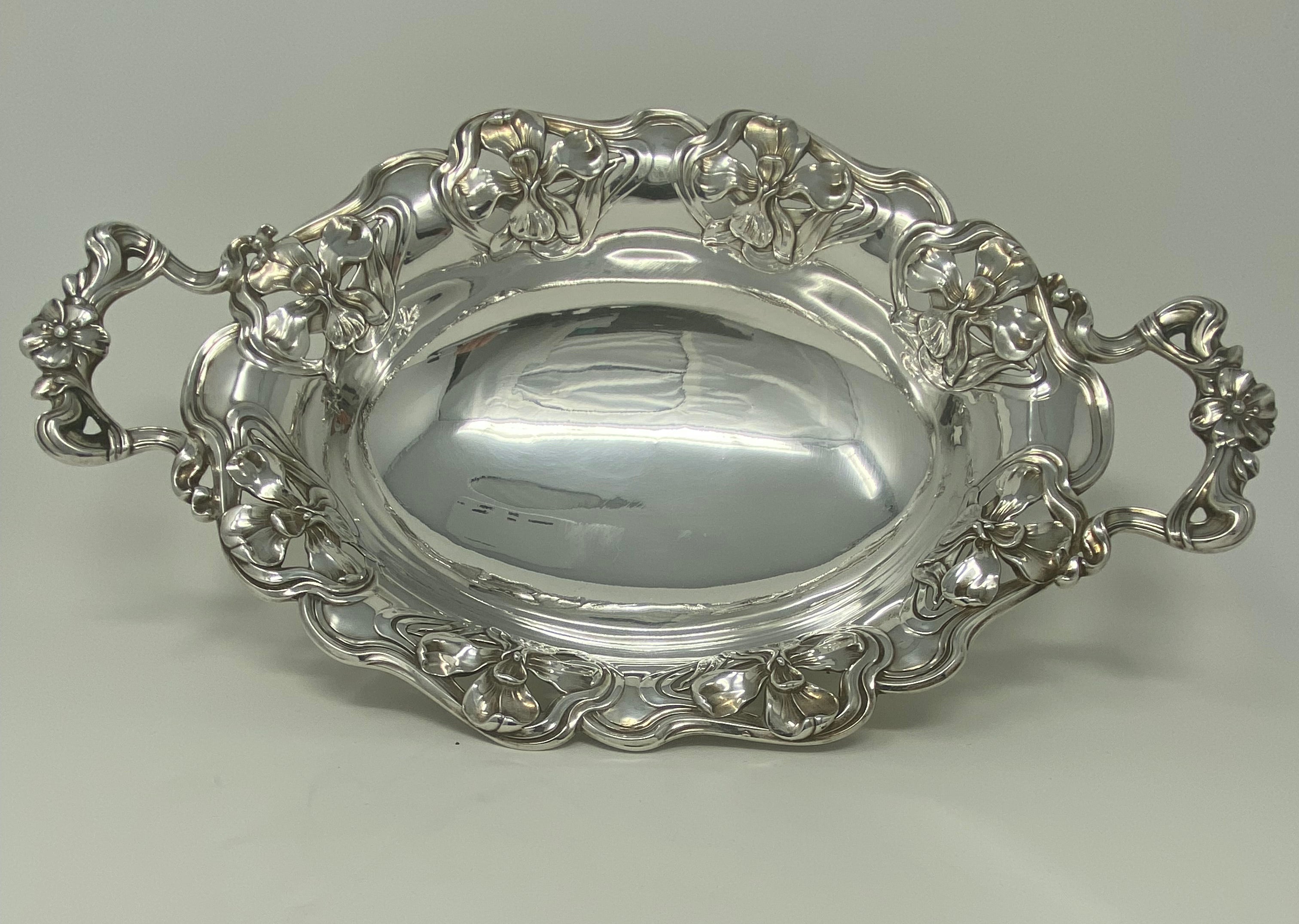 Silver Art Nouveau Dish