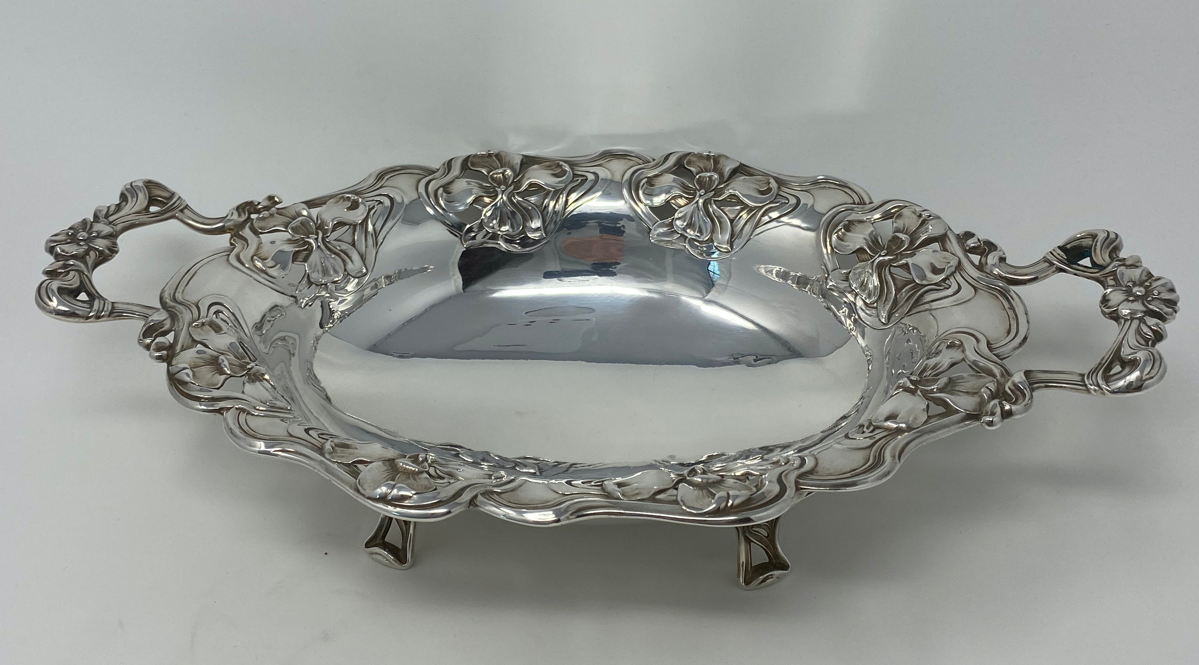 Silver Art Nouveau Dish