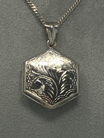 Load image into Gallery viewer, Silver Engraved Locket
