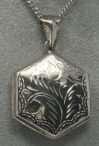 Silver Engraved Locket