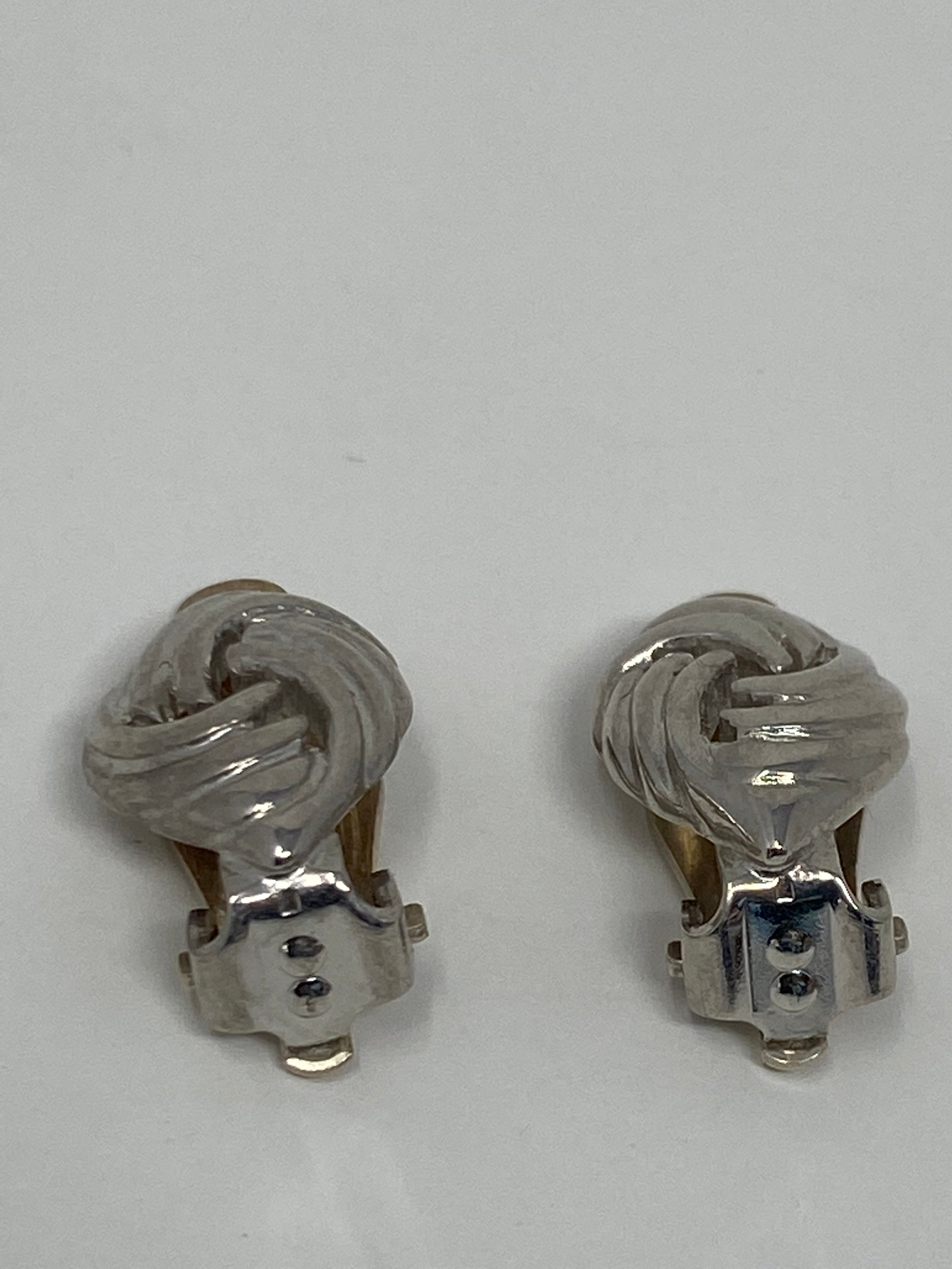 Silver Clip on Earrings