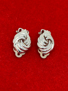 Silver Clip on Earrings