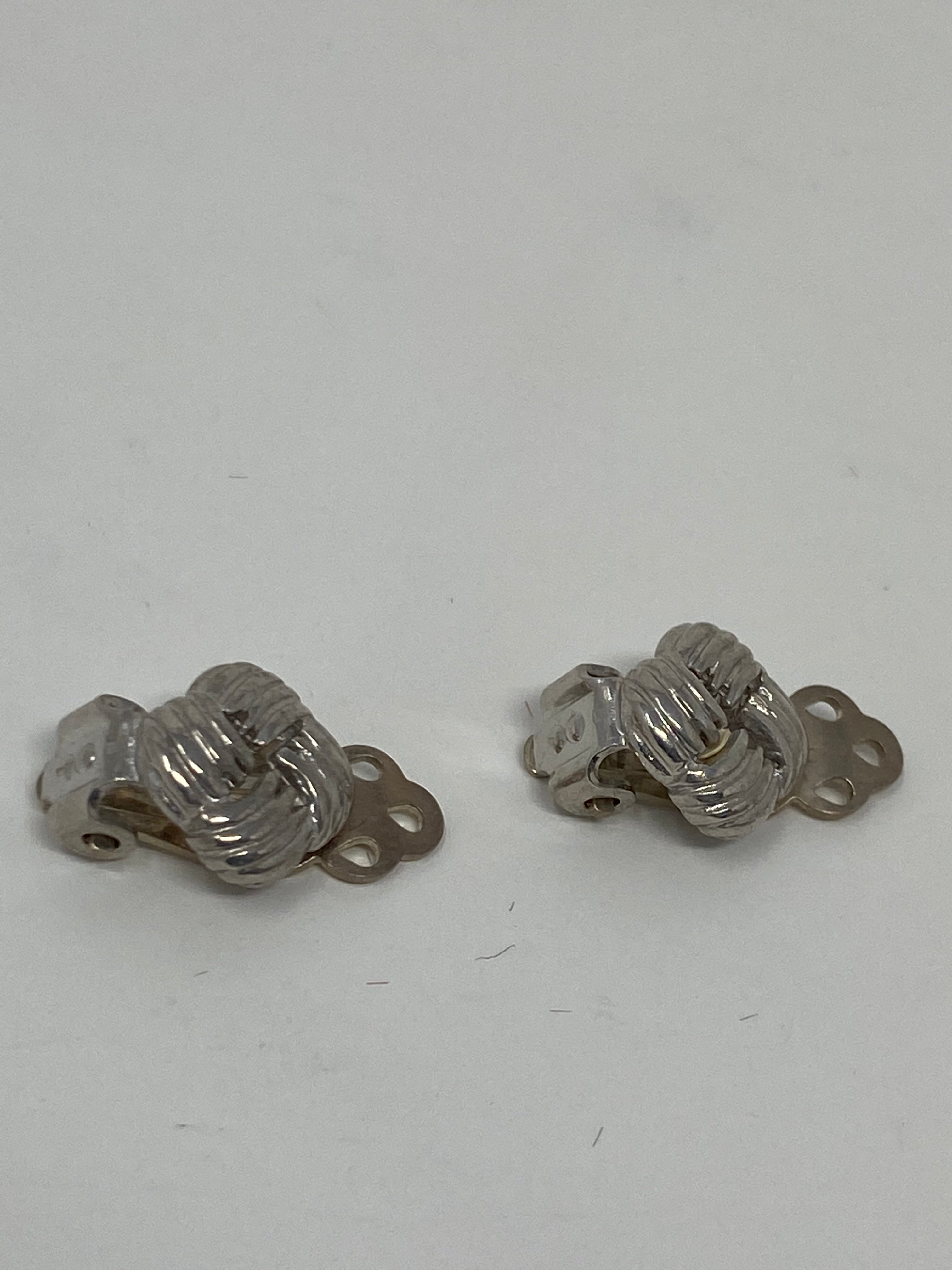 Silver Clip on Earrings
