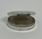 Load image into Gallery viewer, Silver Engraved Lid Pill Box
