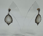 Load image into Gallery viewer, Marcasite and Mother of Pearl Earrings
