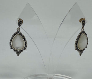 Marcasite and Mother of Pearl Earrings