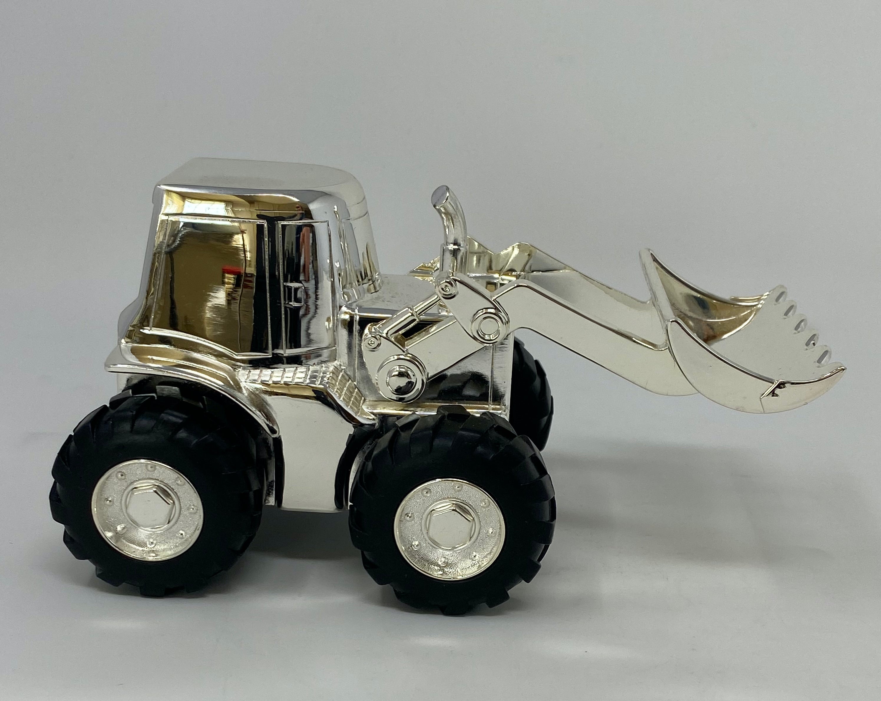 Silver Plated Digger Money Box