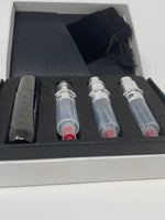 Load image into Gallery viewer, Blackened Silver Perfume/Aftershave Bottle Refill Atomiser set
