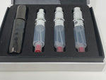Load image into Gallery viewer, Blackened Silver Perfume/Aftershave Bottle Refill Atomiser set

