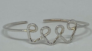 Silver Arts & Crafts Bangle