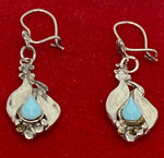 Load image into Gallery viewer, Vintage Silver and Turquoise Earrings
