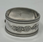 Load image into Gallery viewer, Antique Victorian Silver Cuff Bangle
