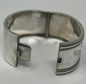 Antique Victorian Silver Cuff Bangle
