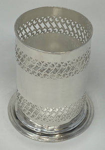 Antique Silver Plate Bottle/Syphon Holder