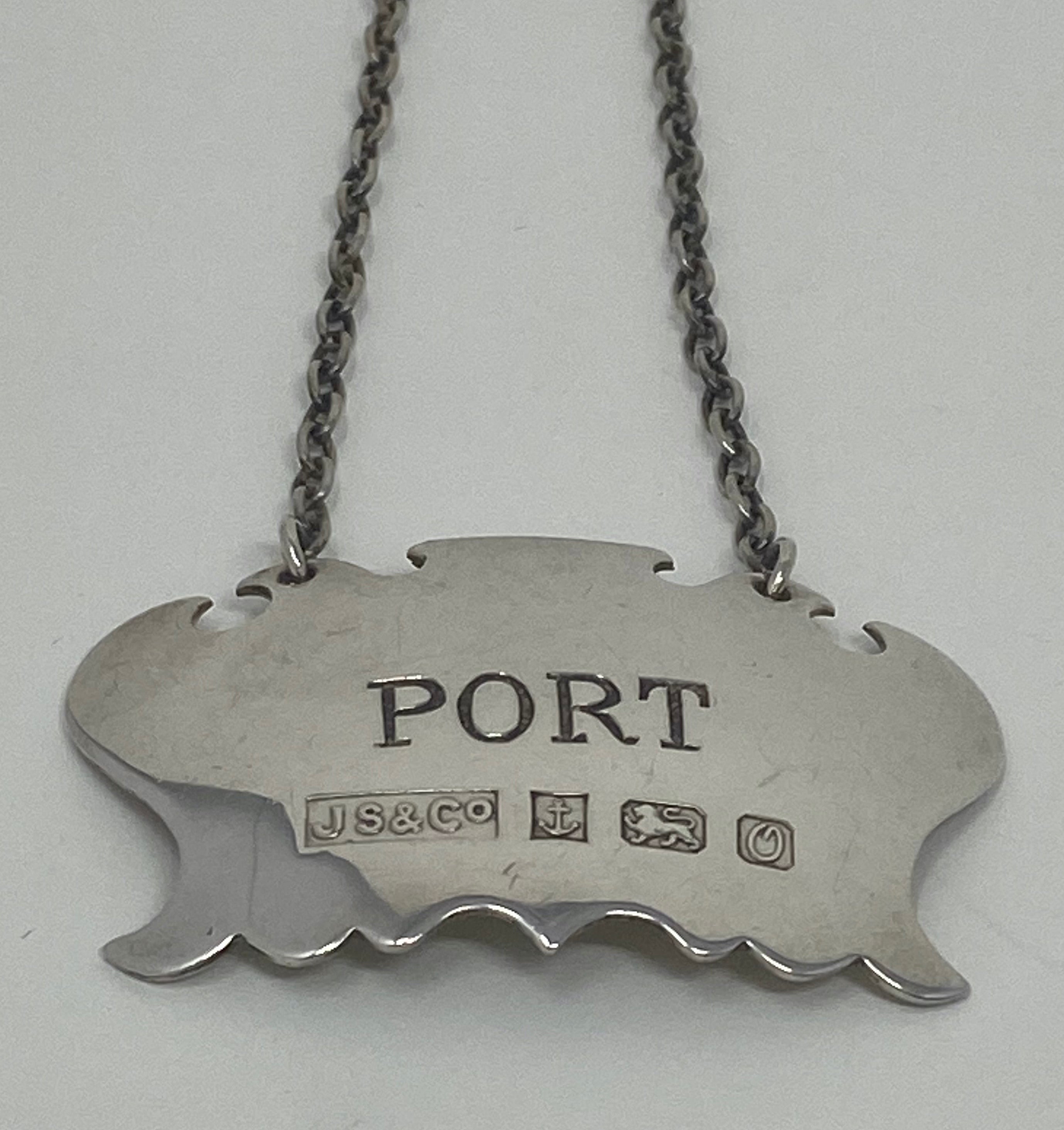 Silver Port Wine Label
