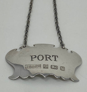 Silver Port Wine Label
