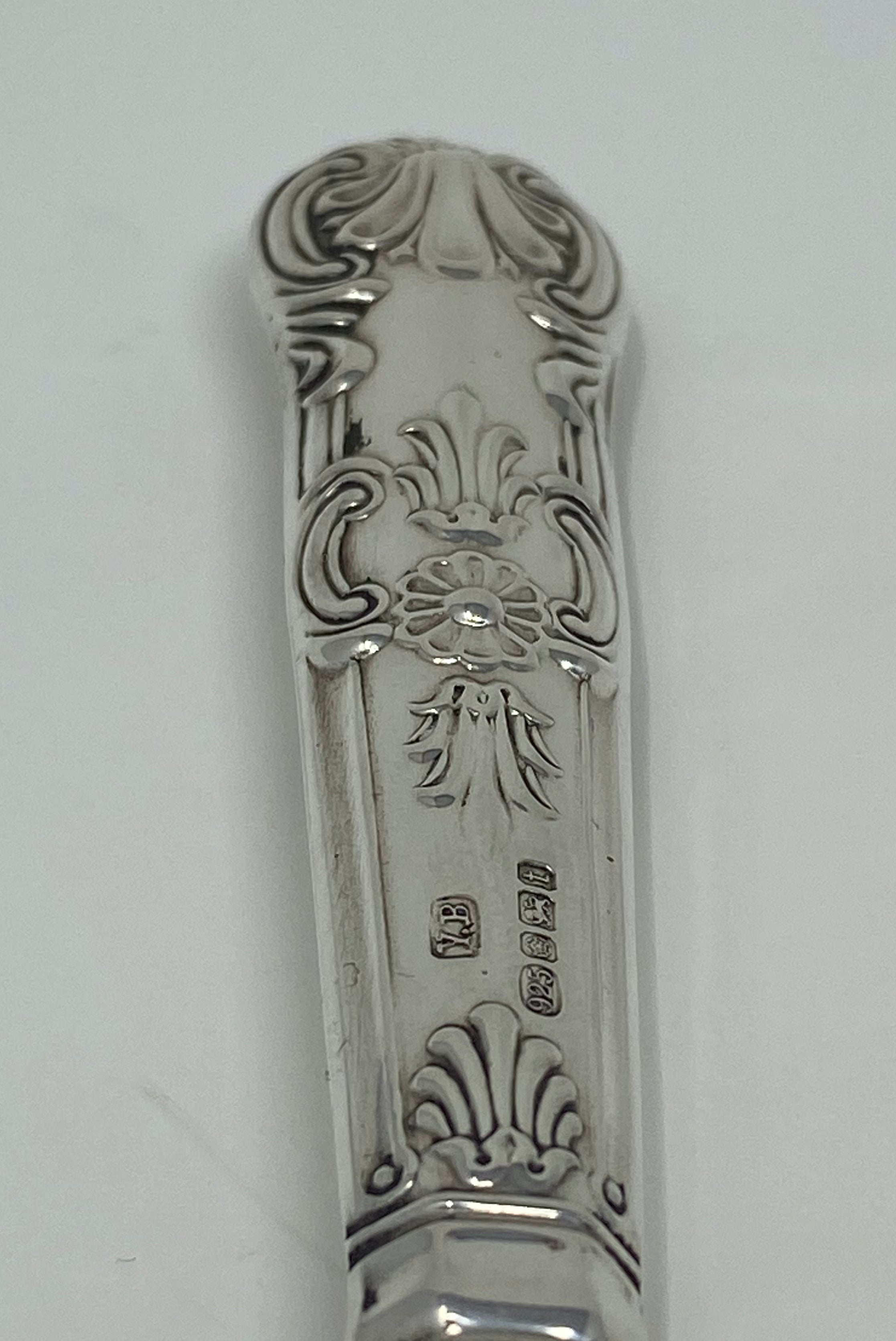 Silver Handled Kings Pattern Cheese Knife