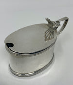 Load image into Gallery viewer, Antique Silver Oval Mustard Pot
