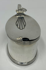 Load image into Gallery viewer, Antique Silver Oval Mustard Pot
