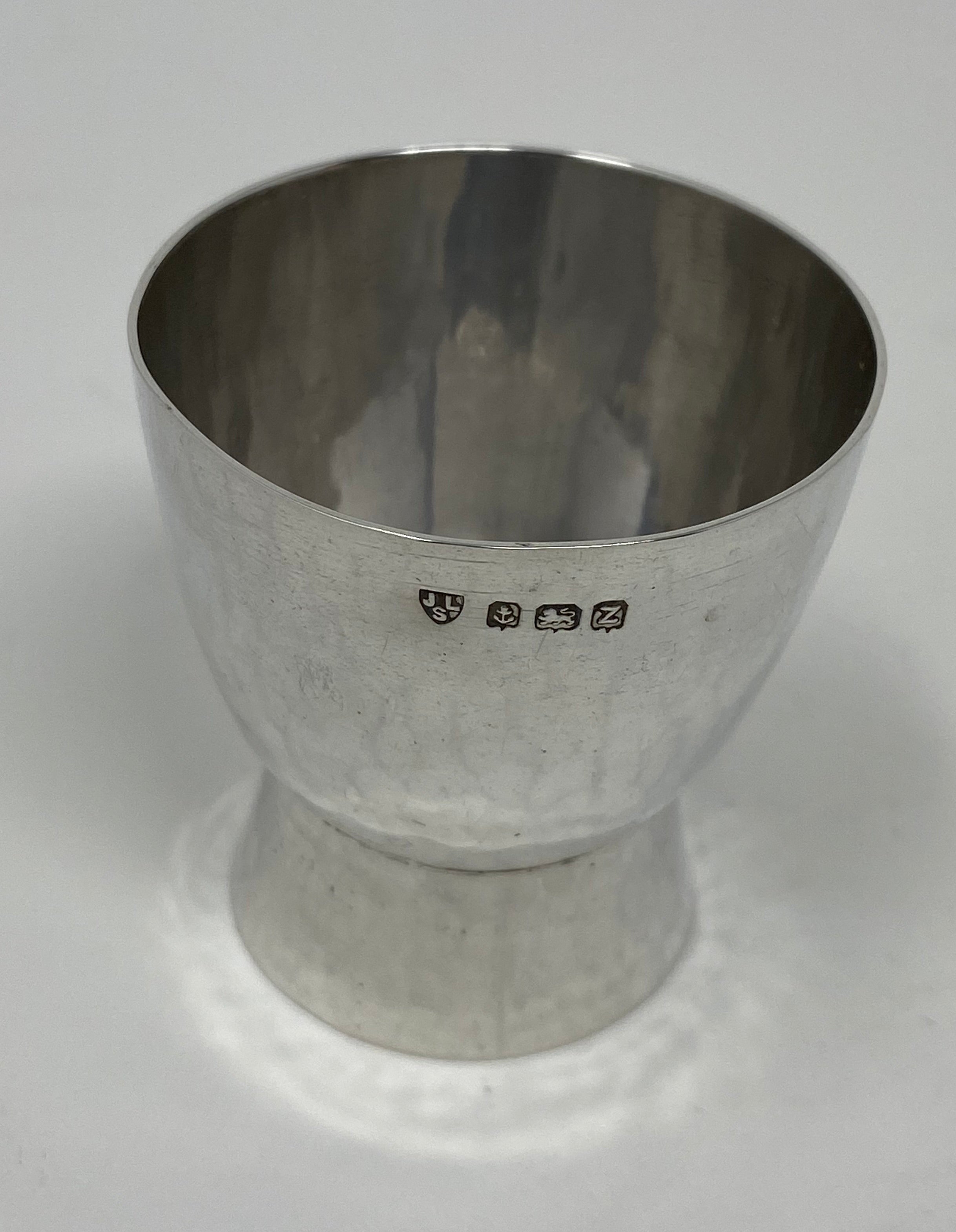 Silver Hand Beaten Egg Cup