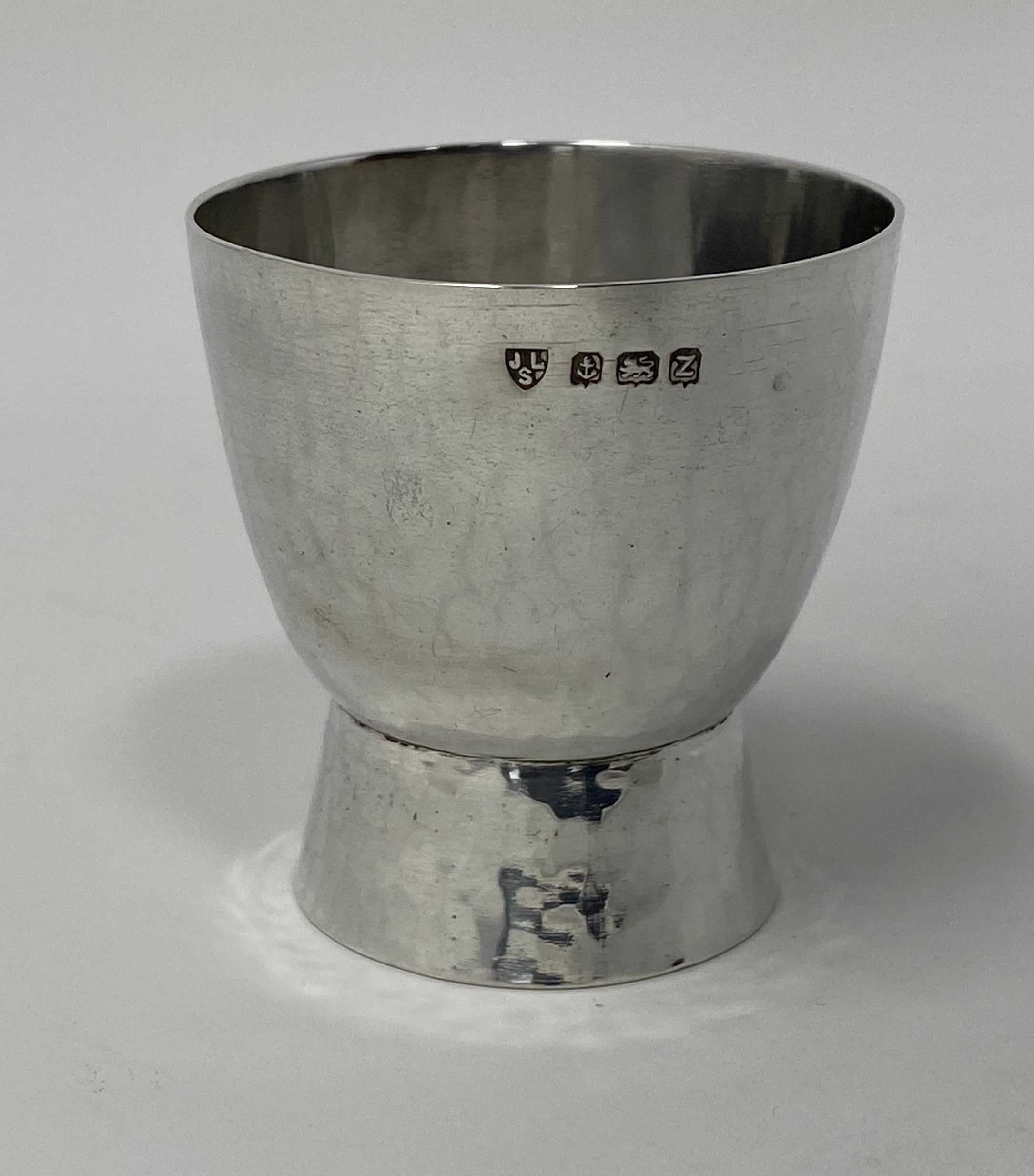 Silver Hand Beaten Egg Cup
