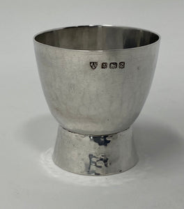 Silver Hand Beaten Egg Cup