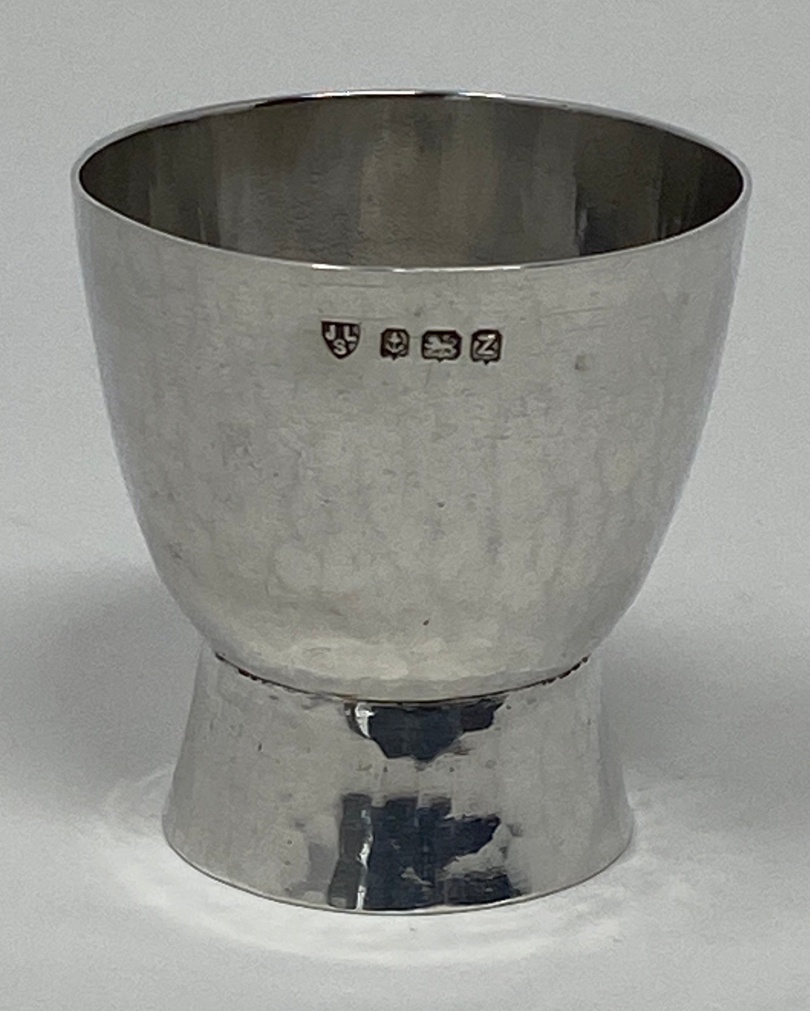 Silver Hand Beaten Egg Cup