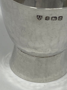 Silver Hand Beaten Egg Cup