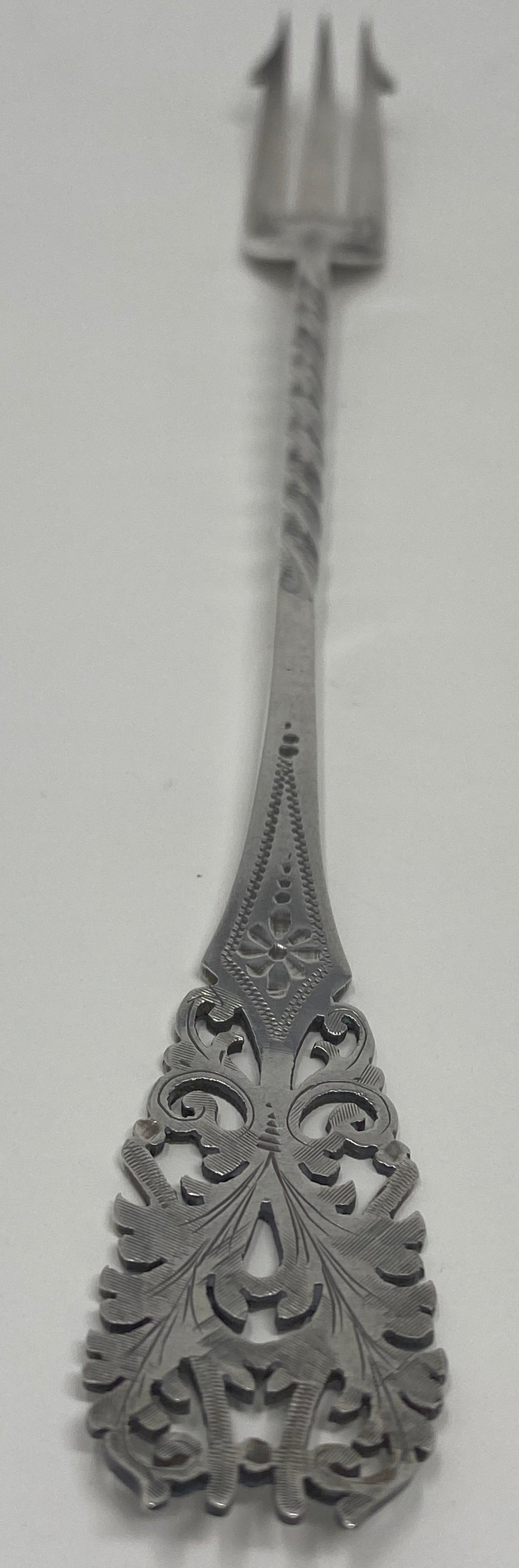 Victorian Silver Plated Canape Set