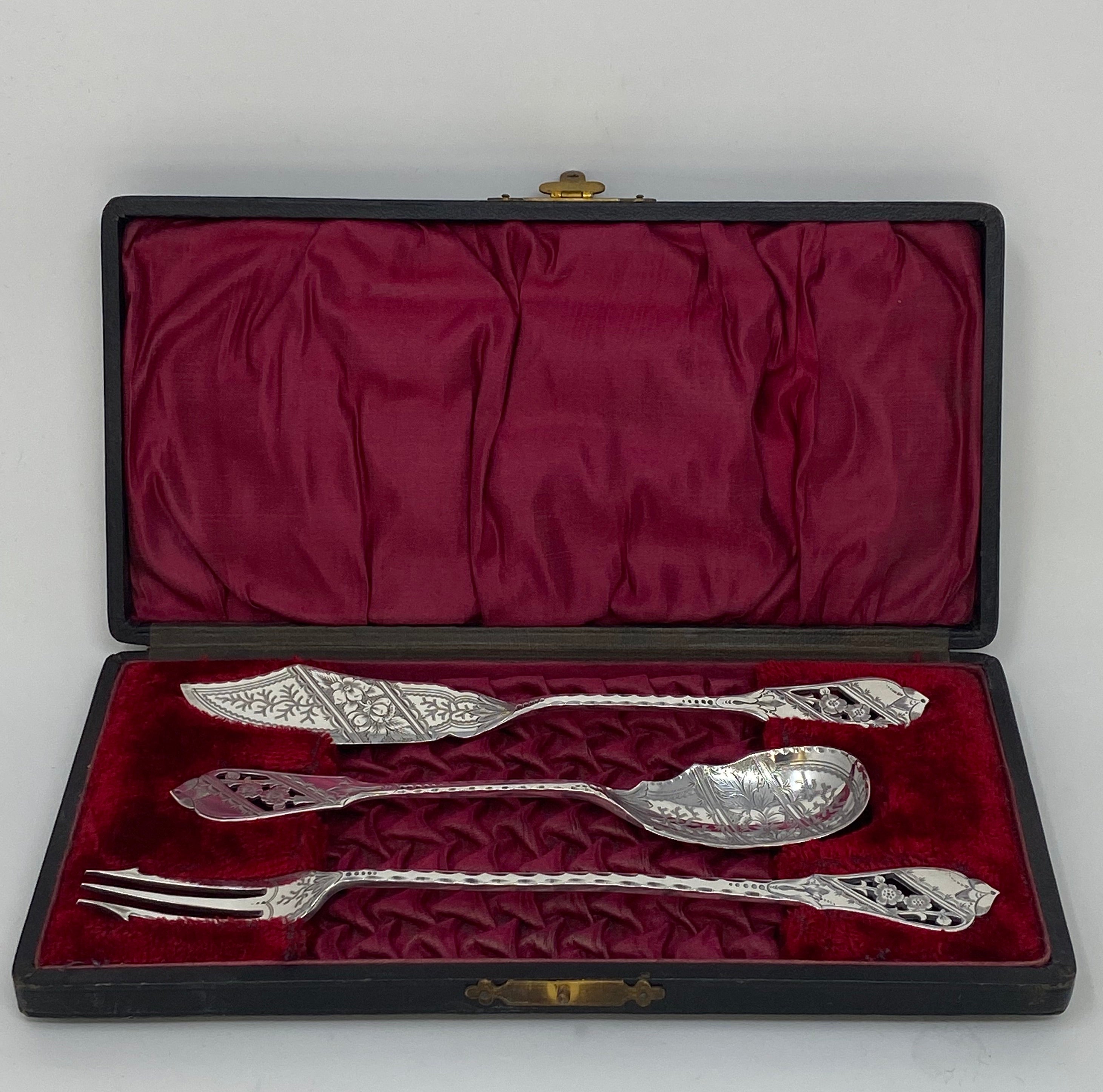 Antique Silver Plated Canape Set