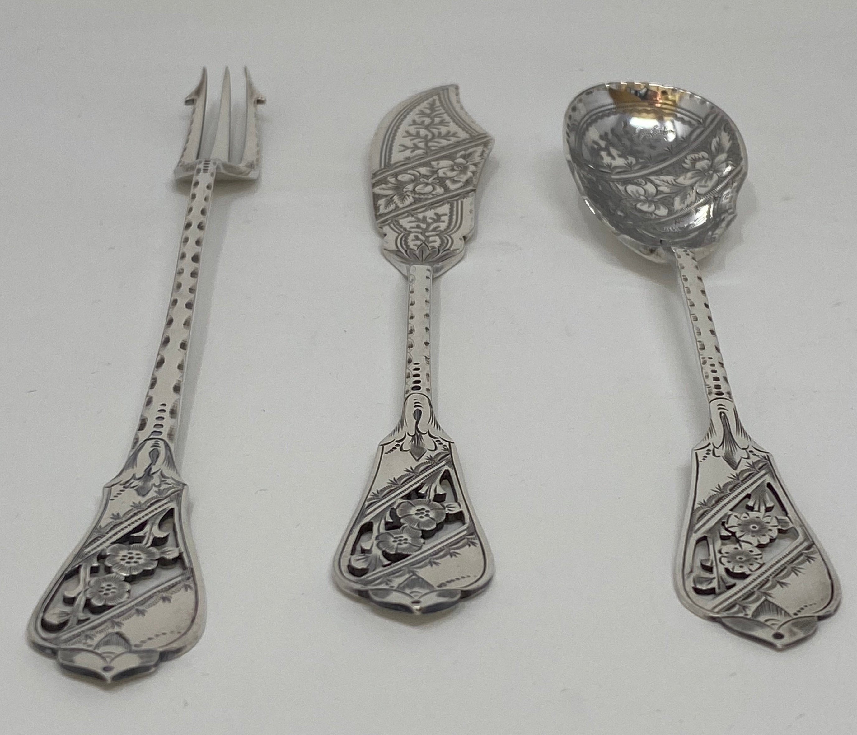 Antique Silver Plated Canape Set