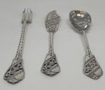 Load image into Gallery viewer, Antique Silver Plated Canape Set

