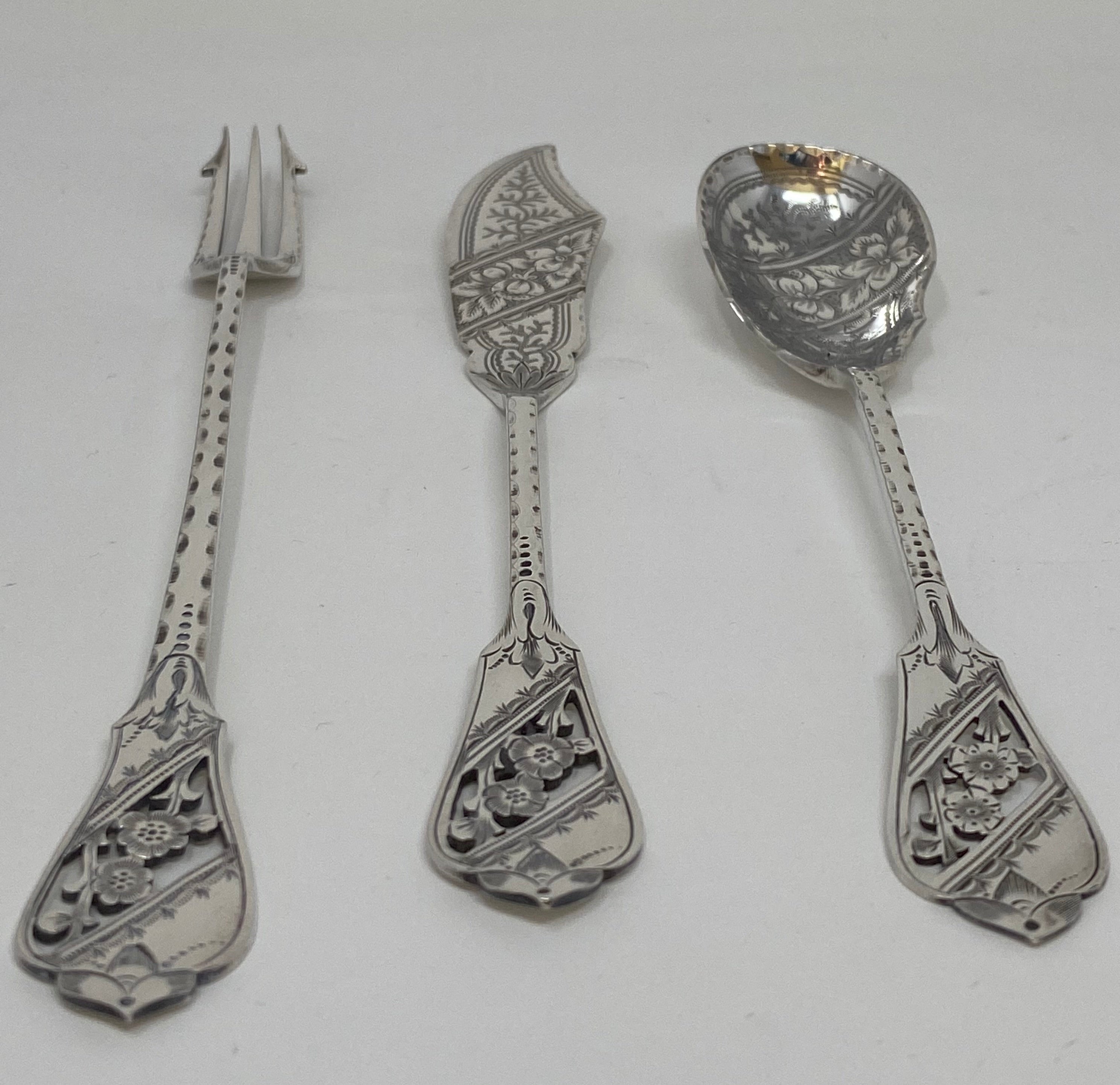 Antique Silver Plated Canape Set