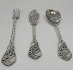 Load image into Gallery viewer, Antique Silver Plated Canape Set
