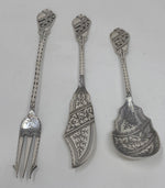 Load image into Gallery viewer, Antique Silver Plated Canape Set
