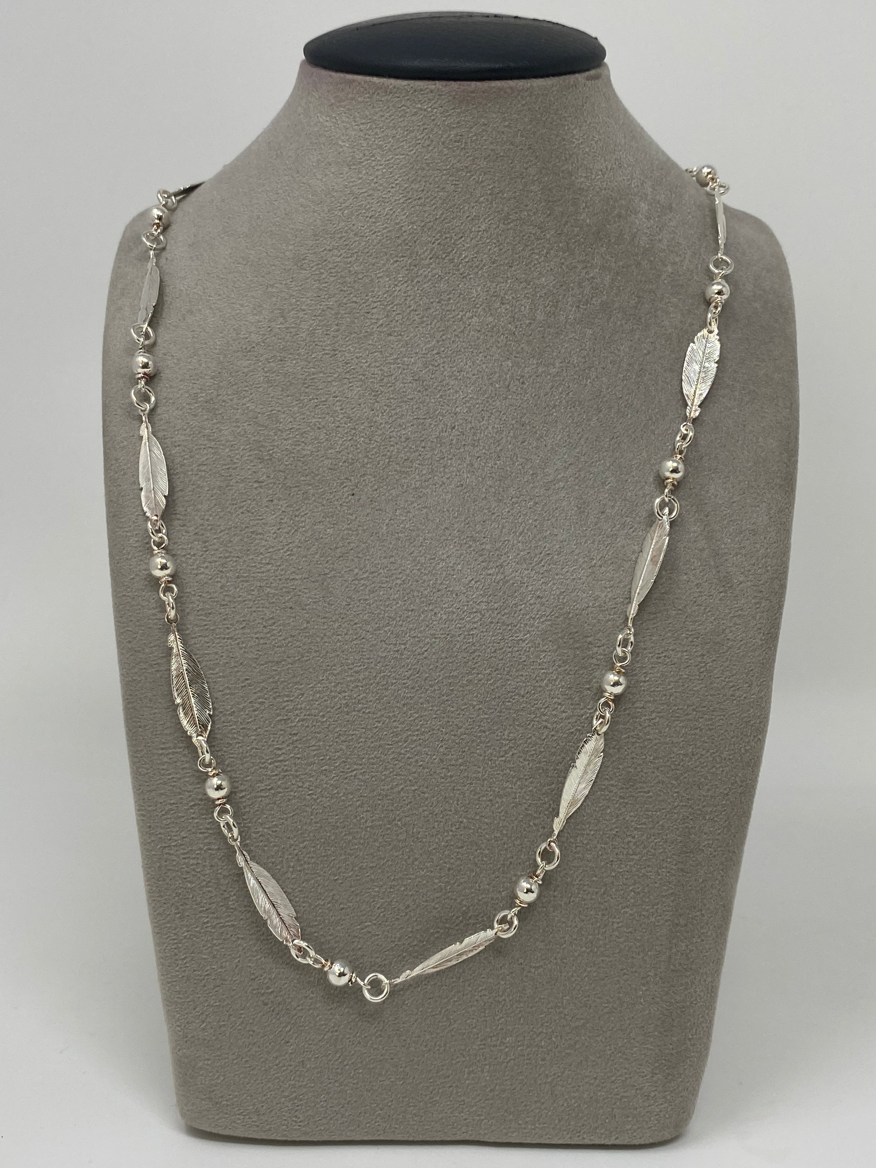 Silver Feather Necklace