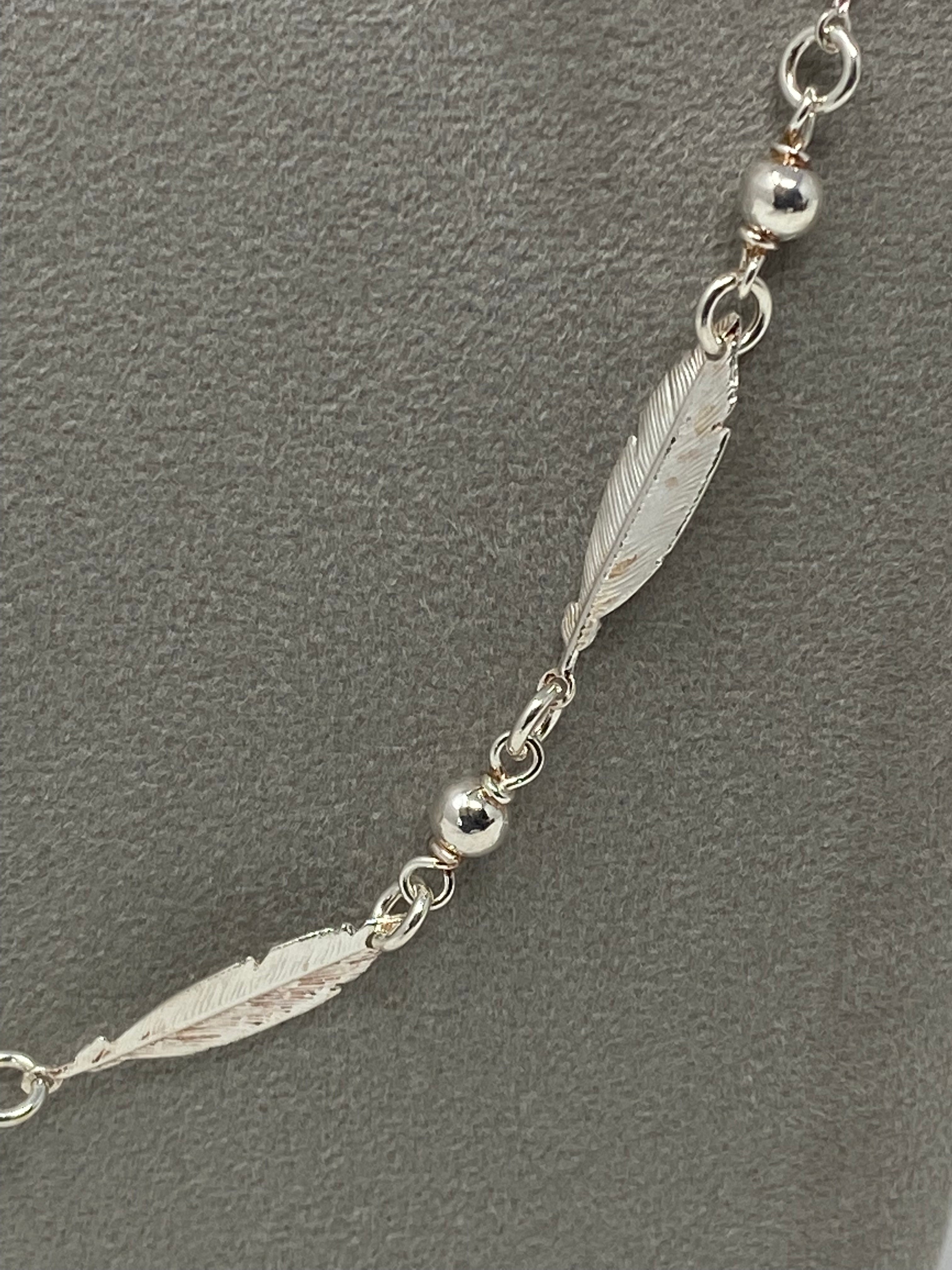 Silver Feather Necklace