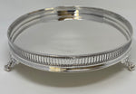 Load image into Gallery viewer, Antique Silver Plated Gallery Salver
